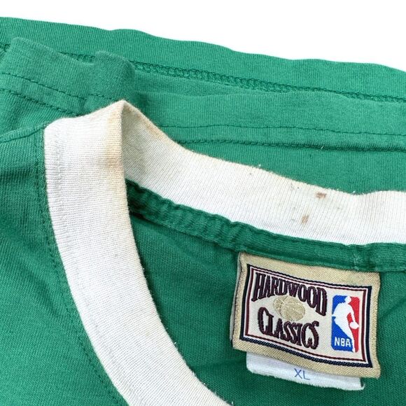 Vintage Hardwood Classics x Majestic Boston Celtics Ringer Tee - Size XL - Picture 7 of 11